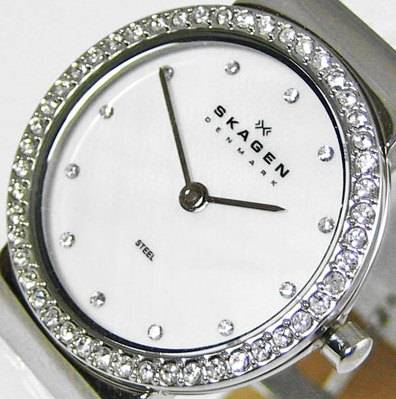 SKAGEN Denmark Crystal Accented Ladies Watch