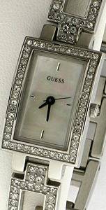 GUESS Petite Crystal Accented Mother Of Pearl Ladies Watch