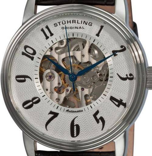 STUHRLING Romeo Automatic Skeleton Mens Watch