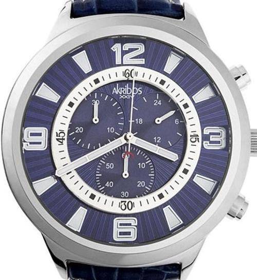 AKRIBOS XXIV 3D Dial Chronograph Oversized Mens Watch