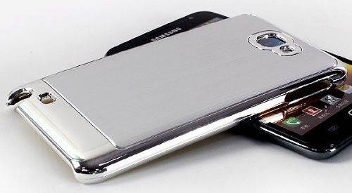 Silver Brushed Aluminum Metal Deluxe Hard Case for Samsung Galaxy Note I9220 N7000