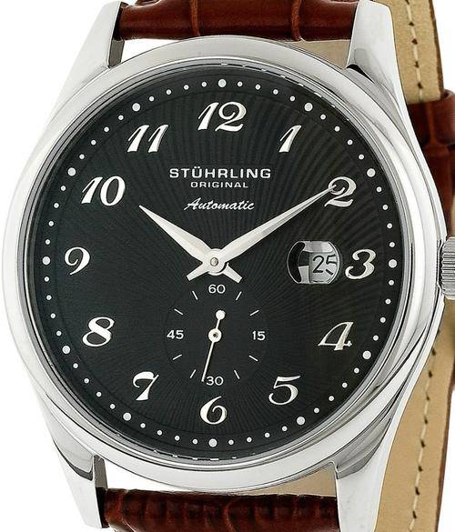 STUHRLING Classic Cuvette Slim Automatic Mens Watch
