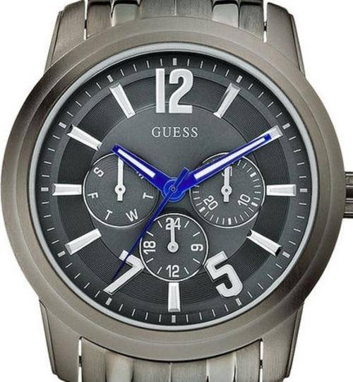 GUESS Steel Gun Metal Multifunction Mens Watch