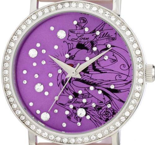 ED HARDY Love Bird Swarovski Crystal Accented Ladies Watch