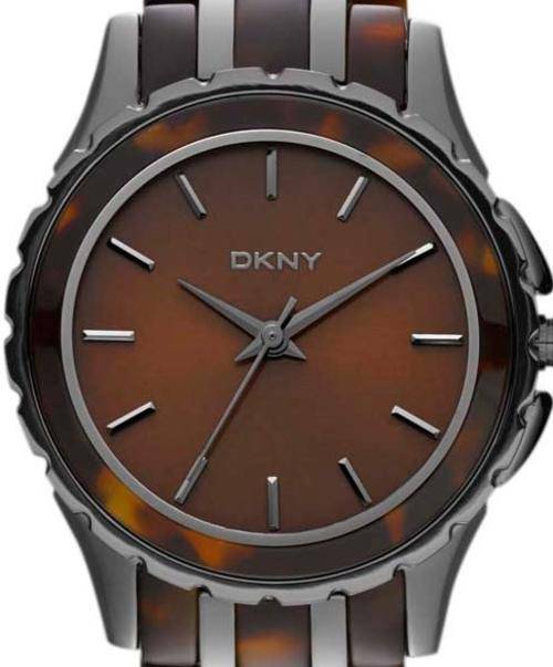 DKNY Two Tone Tortoise Shell Ladies Watch