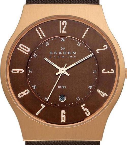 SKAGEN Denmark Ultra Slim Mesh Band Mens Watch