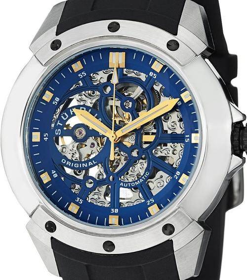 STUHRLING Gen-X Crucible Skeleton Automatic Mens Watch