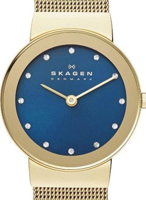 Authentic SKAGEN Denmark Ultra Slim Crystal Accented Ladies Watch