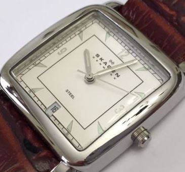 Authentic SKAGEN Denmark Brown Leather Mens Watch