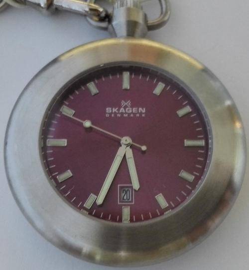 Authentic SKAGEN Denmark Classic Mens Pocket Watch