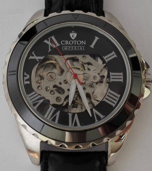 Authentic CROTON Imperial Skeleton Automatic Mens Watch