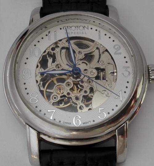 Authentic CROTON Imperial Skeleton Automatic Ladies Watch