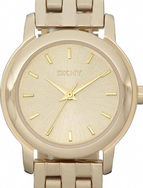 Authentic DKNY Classic Stainless Steel Gold Tone Ladies Watch