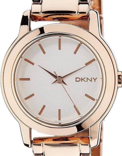 Authentic DKNY Classic Stainless Steel Rose Gold Tone Ladies Watch