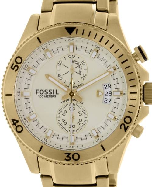 Authentic FOSSIL Wakefield Stainless Steel Chronograph Mens Watch