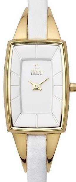Authentic OBAKU Denmark White Leather Ladies Watch