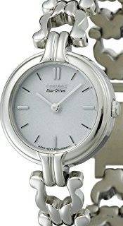 Authentic CITIZEN Eco Drive Silhouette Petite Stainless Steel Ladies Watch