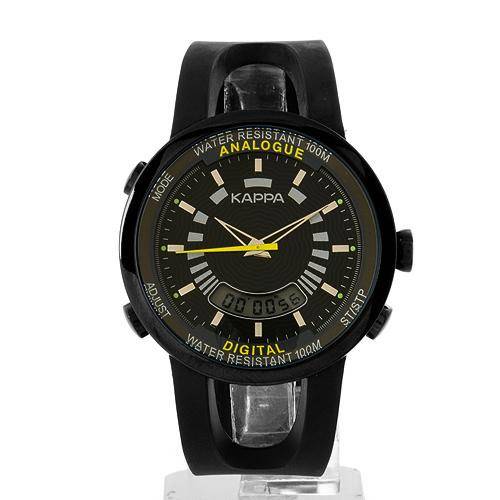 KAPPA mens quartz watch with digital stopwatch