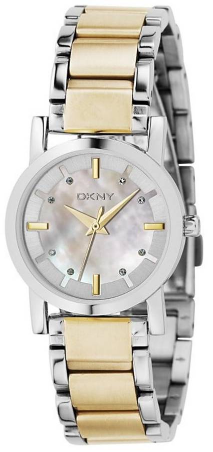 DKNY Crystal Mother Of Pearl Ladies Watch