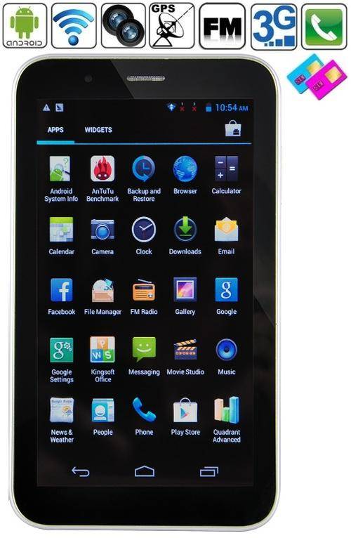 2014 MODEL!!! Dual Camera 7 Inch Google Android 4.2 GSM PHONE TABLET PC - GSM + 3G + FM + GPS