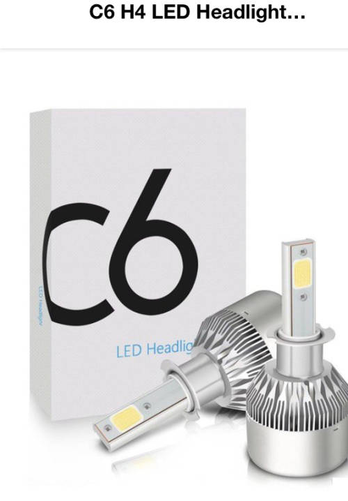 C6 Headlight Bulb Set - H4 (3 Pin)