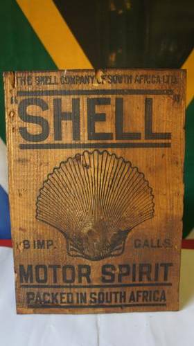 Vintage Shell Wooden Advertising Board