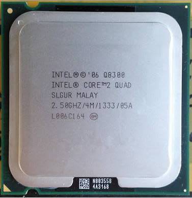 Intel Quad Processor Q8300 (4M Cache, 2.5GHz, 1333 MHz FSB)