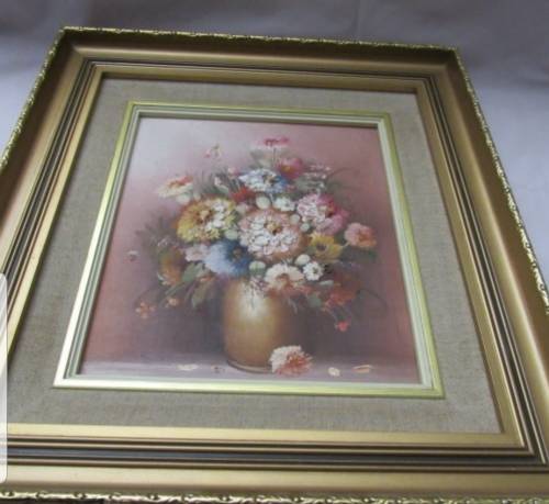 OIL ON BOARD FRAMED K.STONE 38×42CM
