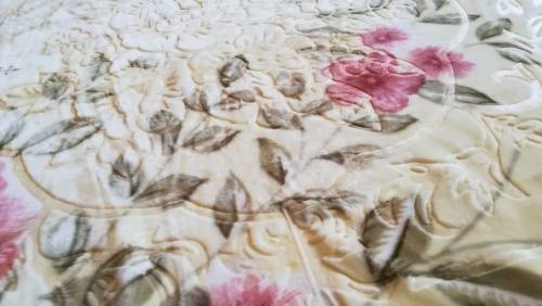 Luxury Mink Embossed Double Blanket Petal