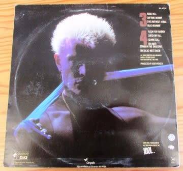 Billy Idol 'Rebel Yell' Vinyl LP - Chrysalis Records Inc  1984