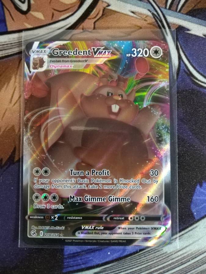 Pokemon Trading Card Game - Greedent VMAX #218 - English