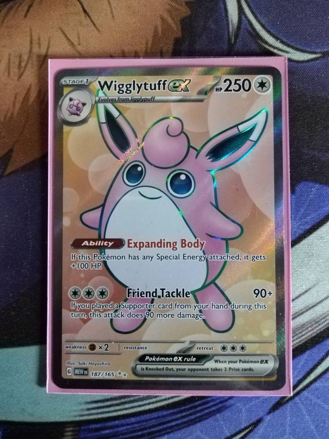 Pokemon Trading Card Game - Wigglytuff Ex #187 - 151 - English