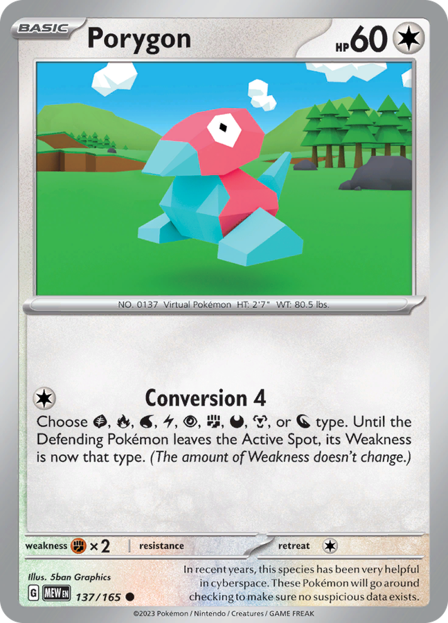 Pokemon Trading Card Game - 151 - Porygon