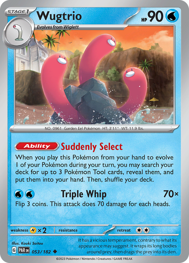 Pokemon Trading Card Game - Wugtrio #53 Pokemon Paradox Rift
