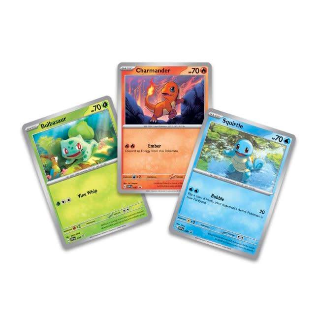 Pokemon Trading Card Game - 151 - promo cards - Charmander, Bulbasaur, Squirtle