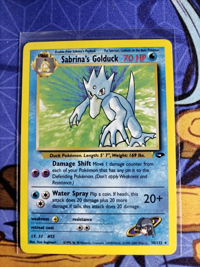 Pokemon Trading Card Game - Sabrina`s Golduck - 30/132 - Rare Unlimited Gym Challenge