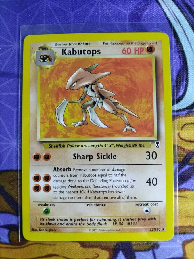 Pokemon Trading Card Game - Kabutops - 27/110 - Rare Legendary Collection