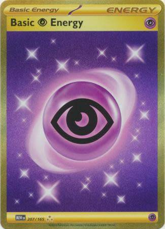 Pokemon Trading Card Game - Psychic Energy - 207/165 - Gold Secret Rare Scarlet & Violet 151