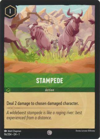 Disney Lorcana Trading Card Game - Stampede - 96/204 - Common The First Chapter