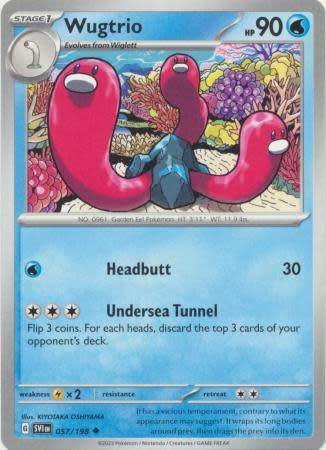 Pokemon Trading Card Game - Wugtrio - 057/198 - Uncommon Scarlet & Violet (Base Set)