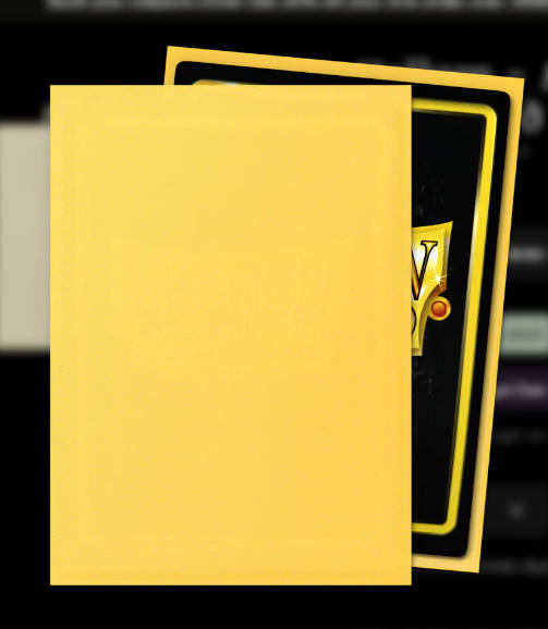 Pokemon TCG storage - Dragon Shield Sleeves Yellow - Matte Sleeves - Standard Size (100)