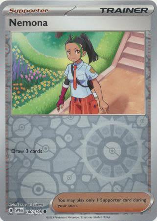 Pokemon Trading Card Game - Nemona - 180/198 - Common Reverse Holo Scarlet & Violet (Base Set)