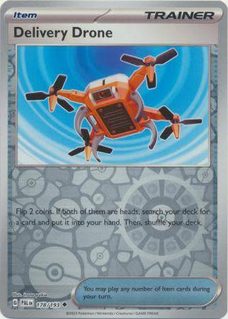 Pokemon Trading Card Game - Delivery Drone - 178/193 - Uncommon Reverse Holo Scarlet & Violet: Palde