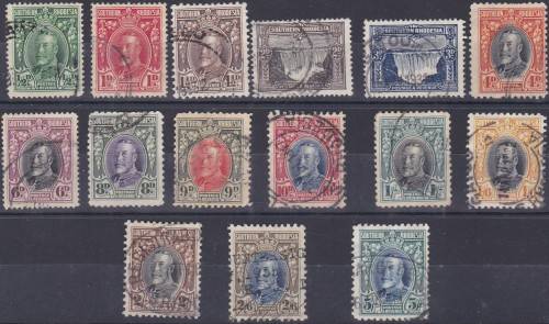S/RHODESIA-FIELD MARSHALLS KGV-SET TO 5/-MOST FINE,8D,9D &2/6 FAULTS - CV:R2195!!!!!