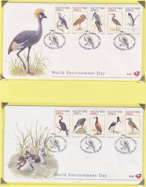 RSA - WORLD ENVIRONMENT DAY, FDC SET 6.61 & 6.62 - CLEAN!!!!!