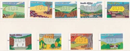 RSA - SET OF 9 FRAMA LABELS SINGLES - ALL U/M!!!!!