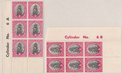 UNION SA - 1D SHIPS, CONTROL BLOCKS 6A & 6B - BOTH FINE U/M!!!!!