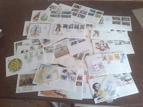 NEW YEAR BARGAIN-SWA-37 FDC WITH FULL SET OF UM SINGLES FOR EACH FDC-FINE,CLEAN LOT