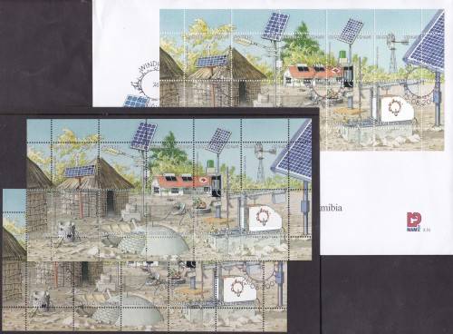 NAMIBIA - RENEWABLE ENERGY RESOURCES IN NAMIBIA, FDC 3.31 WITH CTO FULL SHEET & U/M FULL SHEET-CLEAN