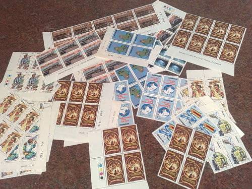 ZIMBABWE-LARGE ASSORTED PROVING BLOCKS,CONTROLS ETC TO CLEAR,FINE UM-SEE PHOTOS